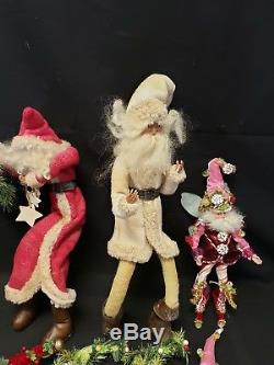 Lot of (9) Mark Roberts Christmas Fairy Figures 2 large ones and 7 small ones