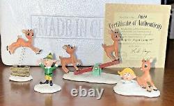 Lot of 9 Rudolph's Village Friends Accessory (9) Sets, by Hawthorne Village