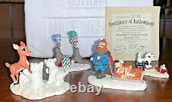 Lot of 9 Rudolph's Village Friends Accessory (9) Sets, by Hawthorne Village