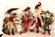 Lot Of Five Mark Roberts Christmas Fairy Elves 16-24 Inches