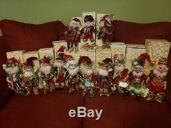 Lot of Twelve Mark Roberts Christmas Fairies and Two Elves