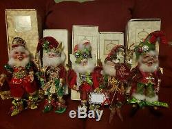 Lot of Twelve Mark Roberts Christmas Fairies and Two Elves