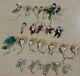 Lot Of Vintage Felt & Pipe Cleaner Santa Tulle Angels Snowman Elf Ornament Read