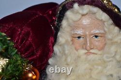 Lynn Haney 1996 Christmas Santa #1606 Music Sheets Harp 17 label on bottom RARE