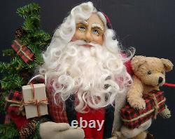 Lynn Haney 21 Santa Country Holiday Ooak Signed 2021 USA Texas Studio Mint