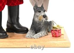Lynn Haney A Tail Wagging Christmas Santa Figure With Dog 2001