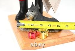 Lynn Haney A Tail Wagging Christmas Santa Figure With Dog 2001