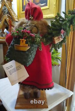 Lynn Haney BEAR CREEK LODGE SANTA 1998 Airplane Boat Train 21 SIGNED