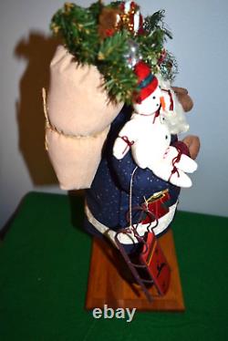 Lynn Haney Let it Snow Santa #10571997 Copyright Signed By Lynn Haney