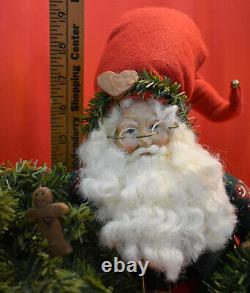 Lynn Haney Santa Claus tree Christmas Mr. Gingerbread 1996 artist figure signed