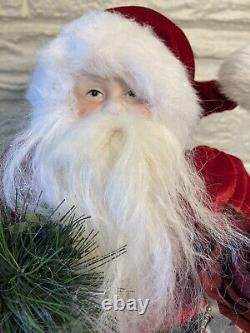 Lynn Haney Santa Clause Crimson Frost 2000 Hand Made Comes With Box