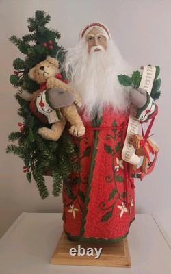 Lynn Haney Santa Holly and Ivy #2433 Christmas Tree Teddy Bear 2003 NO TAGS