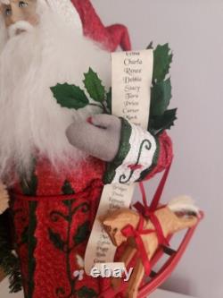 Lynn Haney Santa Holly and Ivy #2433 Christmas Tree Teddy Bear 2003 NO TAGS