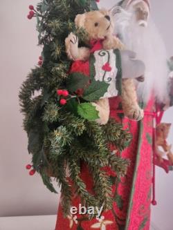 Lynn Haney Santa Holly and Ivy #2433 Christmas Tree Teddy Bear 2003 NO TAGS