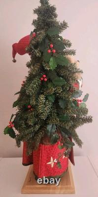 Lynn Haney Santa Holly and Ivy #2433 Christmas Tree Teddy Bear 2003 NO TAGS
