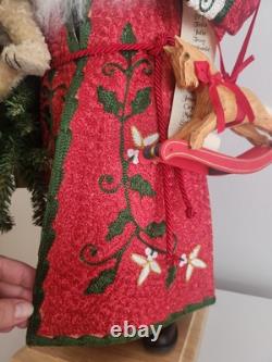 Lynn Haney Santa Holly and Ivy #2433 Christmas Tree Teddy Bear 2003 NO TAGS