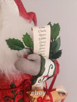 Lynn Haney Santa Holly and Ivy #2433 Christmas Tree Teddy Bear 2003 NO TAGS