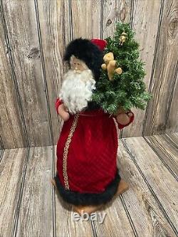 Lynn Haney Signed Vtg 96 Santa Figurine Christmas Style 189 Rare Teddy Bears