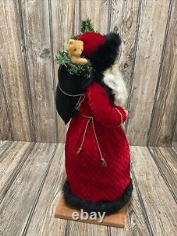 Lynn Haney Signed Vtg 96 Santa Figurine Christmas Style 189 Rare Teddy Bears