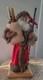 Lynn Haney Woodland Santa 1990 Handmade U. S. A. Real Fur Red Brown