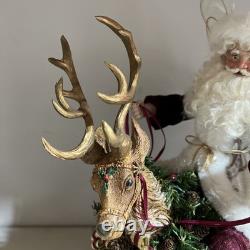 Lynn West Designs Santa Fairy Riding Rocking Horse Reindeer Rare 5/30 COA 1994
