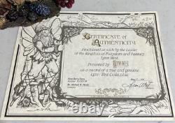Lynn West Harp Berry Fairy Elf Santa Limited Edition 11/25 Rare Coa 1994
