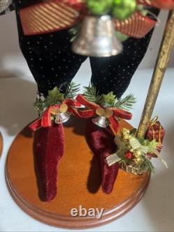 MARK ROBERTS Frontgate Santa Fairy Christmas CANDLE HOLDERS Pair Rare