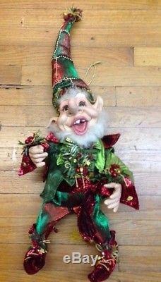 MARK ROBERTS Large 26 Christmas Elf RETIRED SIGNED BY MARK ROBERTS