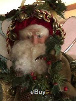 MARK ROBERTS Vintage Alpine Woodland Santa Christmas Pixie Fairy Elf Medium Doll