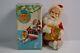 Mcm Vintage Musical Nodding Santa Clause Toy Plush Max Eckardt & Sons With Box