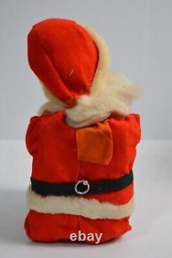 MCM Vintage Musical Nodding Santa Clause Toy Plush Max Eckardt & Sons With Box