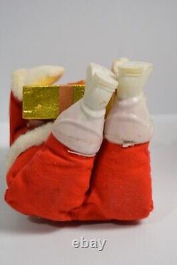 MCM Vintage Musical Nodding Santa Clause Toy Plush Max Eckardt & Sons With Box