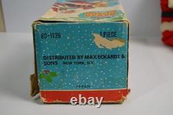 MCM Vintage Musical Nodding Santa Clause Toy Plush Max Eckardt & Sons With Box