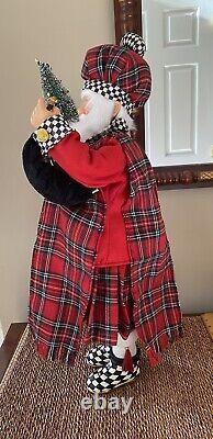 MacKenzie Childs Scottish Bagpipes Santa Claus 23 Figurine Reindeer Stag