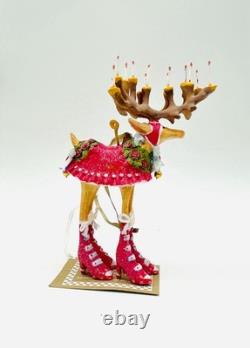 Mackenzie Childs Patience Brewster Reindeer Full Set 8 New
