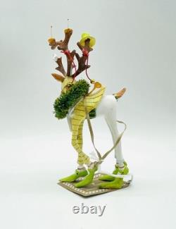 Mackenzie Childs Patience Brewster Reindeer Full Set 8 New