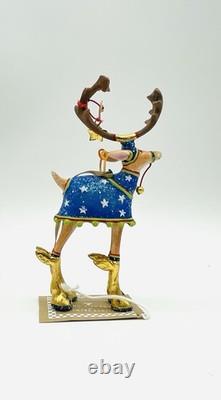 Mackenzie Childs Patience Brewster Reindeer Full Set 8 New