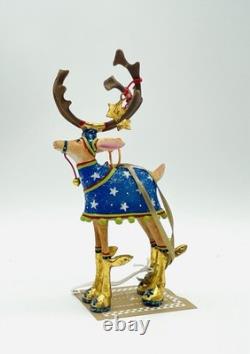 Mackenzie Childs Patience Brewster Reindeer Full Set 8 New