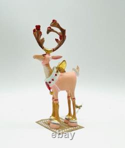 Mackenzie Childs Patience Brewster Reindeer Full Set 8 New