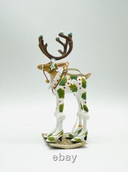 Mackenzie Childs Patience Brewster Reindeer Full Set 8 New