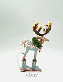 Mackenzie Childs Patience Brewster Reindeer Full Set 8 New
