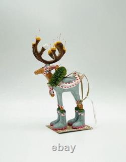 Mackenzie Childs Patience Brewster Reindeer Full Set 8 New
