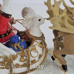 Macy's Thanksgiving Day Parade 75th Anniversary Santa's Sleigh w Music 2001 RARE