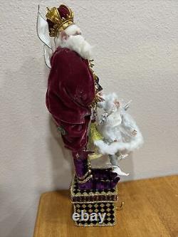 Mark Robert's Santa WithFairy Girl Stocking Holder 21