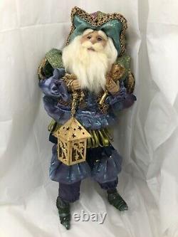 Mark Roberts 15 Elf Fairy Santa Jester Doll Purple Gold