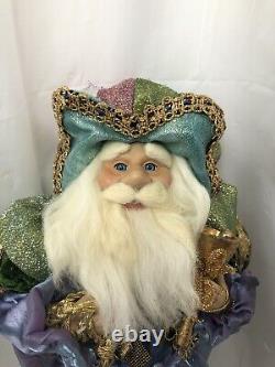 Mark Roberts 15 Elf Fairy Santa Jester Doll Purple Gold
