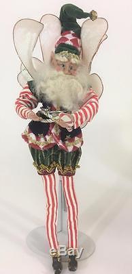Mark Roberts Artist Designed Christmas Fairy Candy Cane Elf 14 Retired Poseable