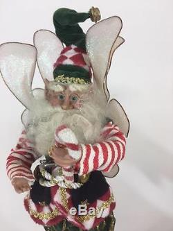 Mark Roberts Artist Designed Christmas Fairy Candy Cane Elf 14 Retired Poseable