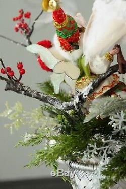 Mark Roberts Bird Lover Fairy Christmas Arrangement, (23 X 17)