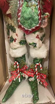 Mark Roberts Candy Cane Holly Fairy, Medium #51-42274 With Stand